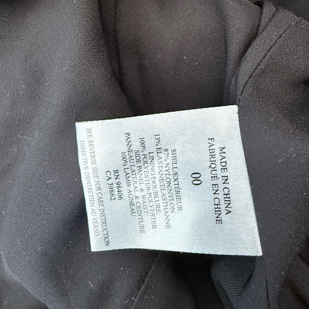 Theory Taline C Dress With Lamb Leather Panels Size 00 View 5